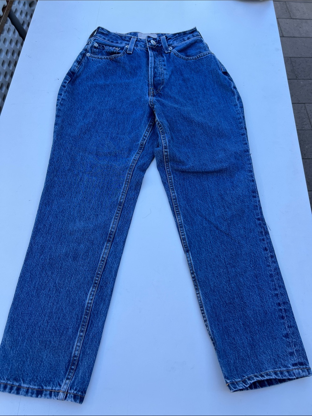 Everlane, the curvy 90s cheeky straight Jeans organic cotton 26 ankle Jeans